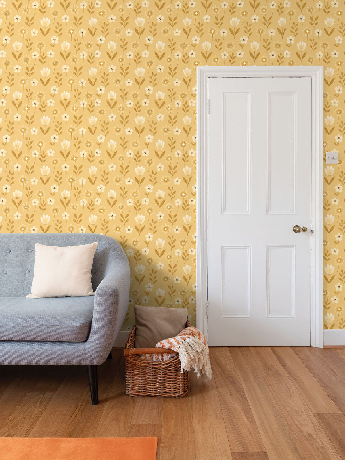 Golden Bloom- feature wallpaper