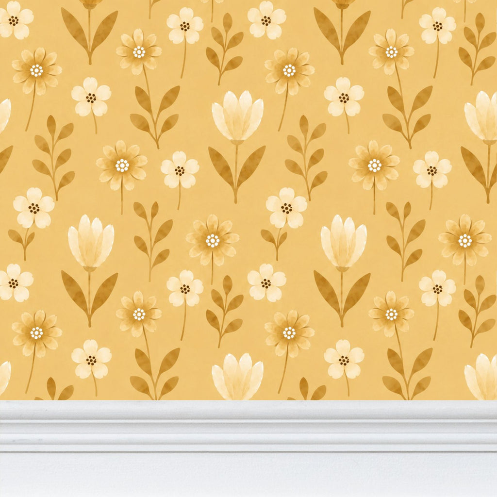 Golden Bloom- feature wallpaper