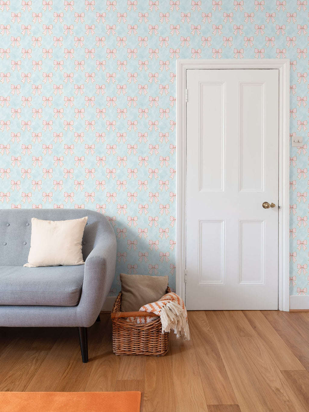 The blush ribbon - children’s wallpaper