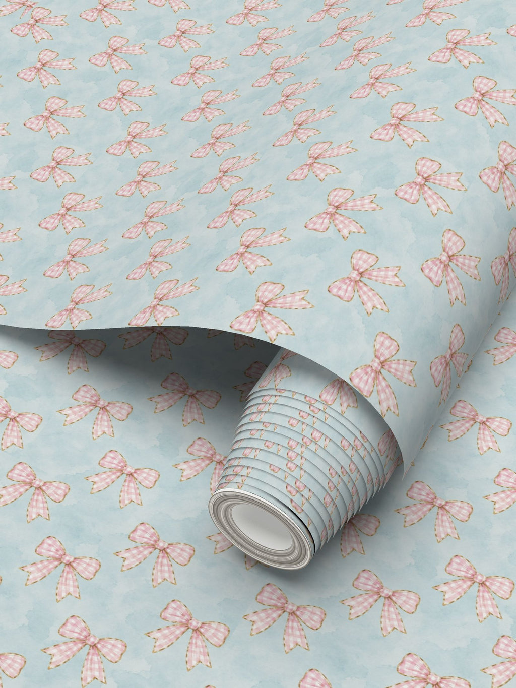The blush ribbon - children’s wallpaper