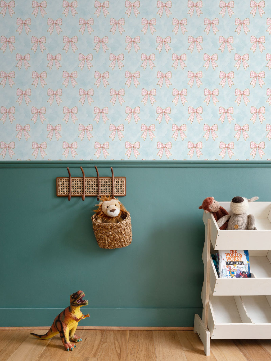 The blush ribbon - children’s wallpaper