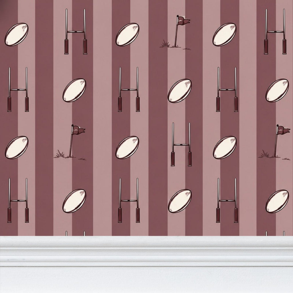 Game day Q - children’s wallpaper