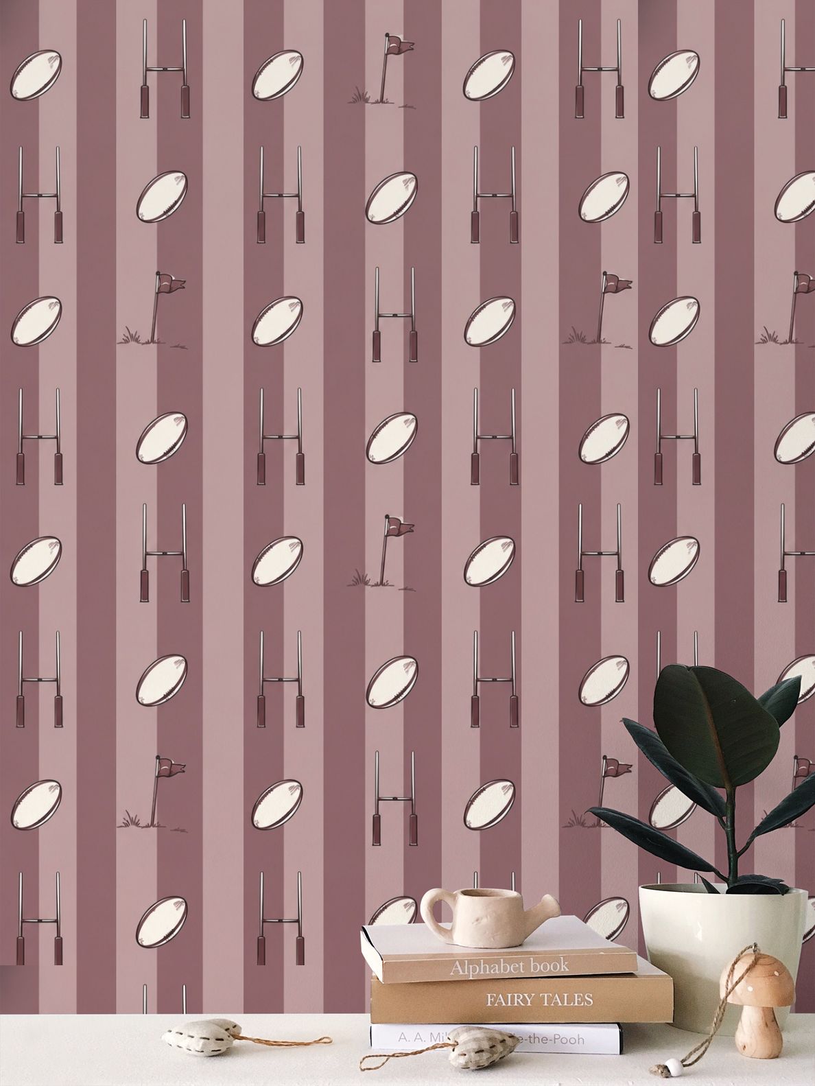 Game day Q - children’s wallpaper