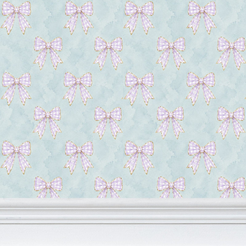 The lavender ribbon - children’s wallpaper