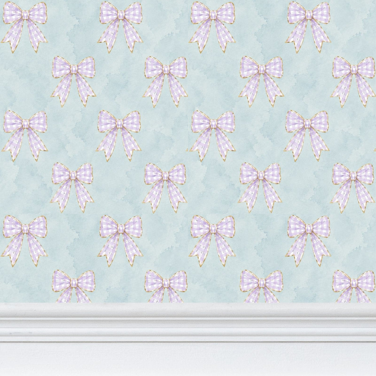 The lavender ribbon - children’s wallpaper