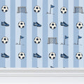 Blue strikers - children’s wallpaper
