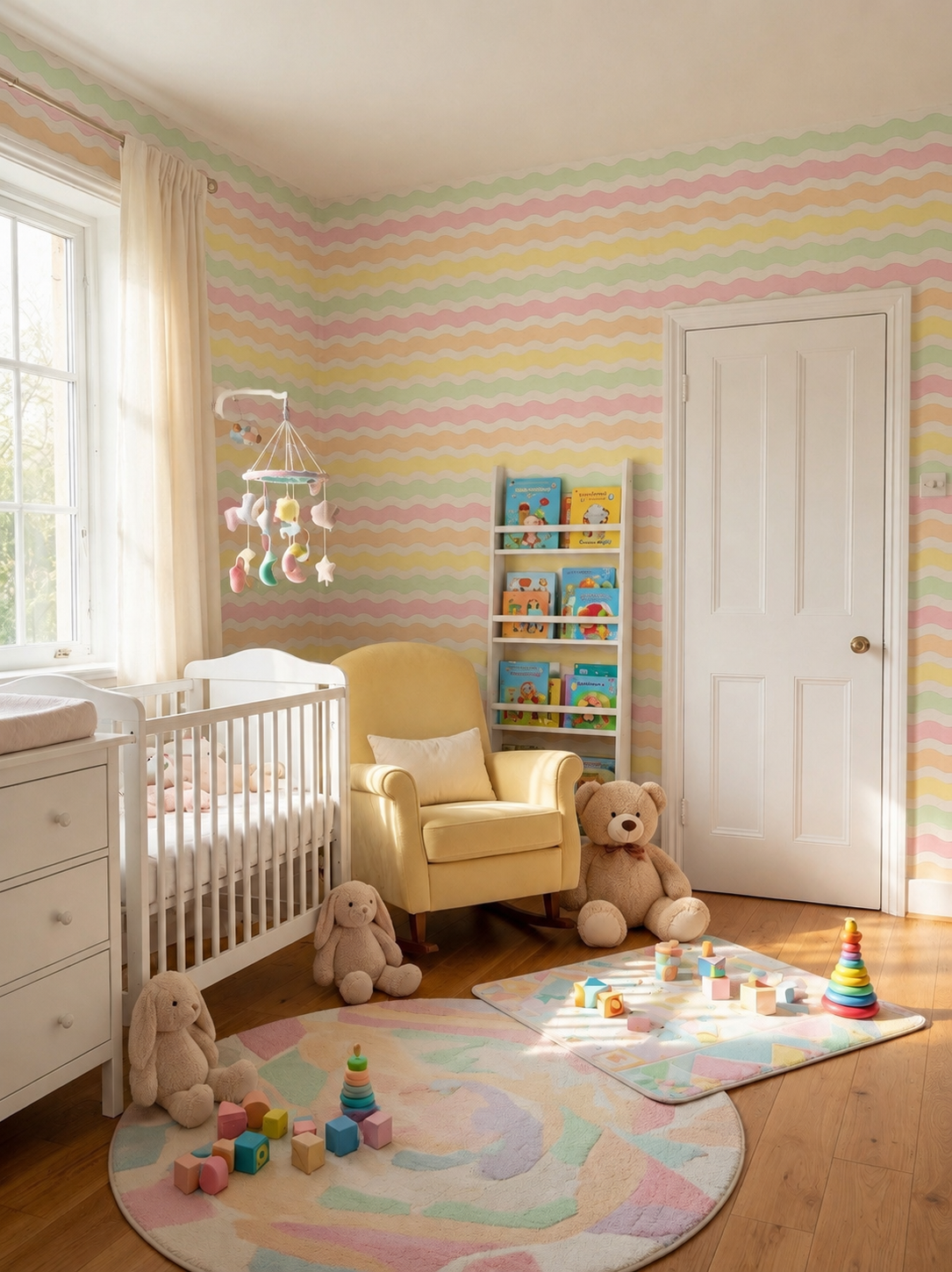 Pastel Promise - children's wallpaper